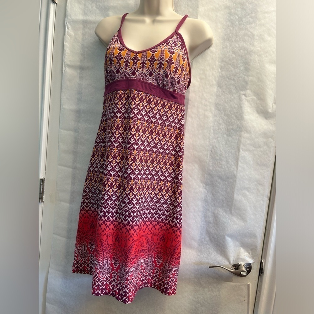 Athleta Shore break racerback beach dress w/adjustable straps‎ Sz-S. D3